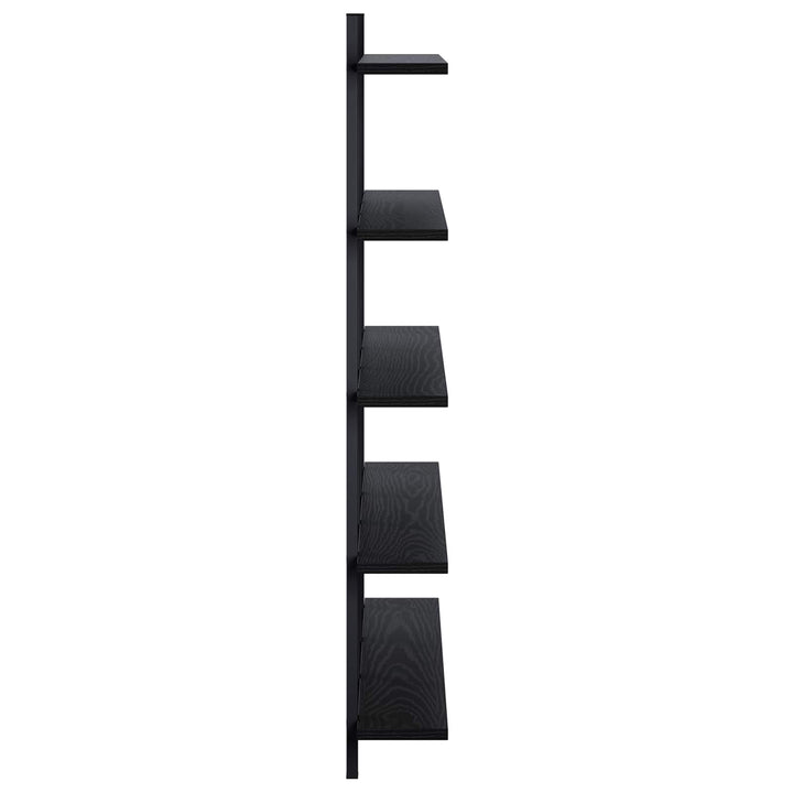 Væghylde Sort eg 102 x 13,5 x 102 cm Konstrueret træ