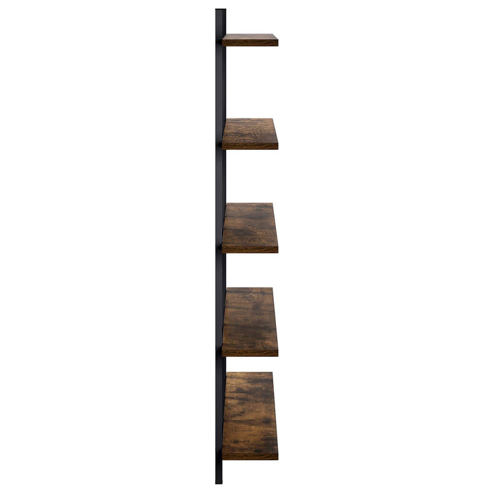 Væghylde Røget eg 102 x 13,5 x 102 cm Konstrueret træ