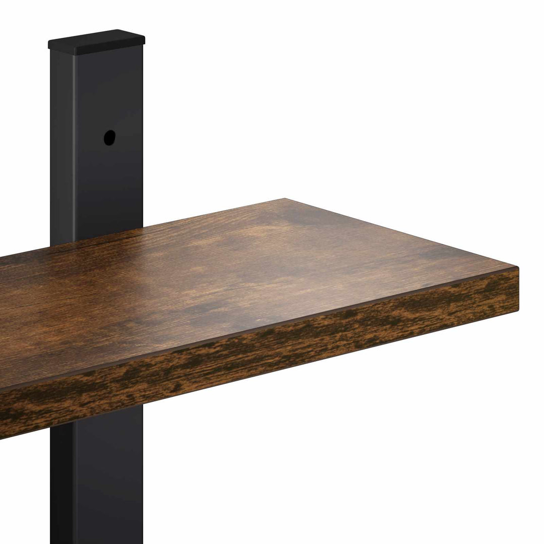 Væghylde Røget eg 79,5 x 13,5 x 80 cm Konstrueret træ