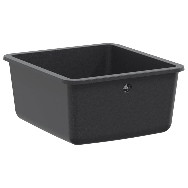 Køkkenvask med enkeltkumme Granit 42 x 46 x 31 cm Grafitgrå