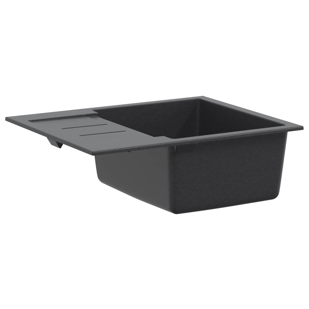 Køkkenvask med enkeltkumme Granite 62 x 50 x 20 cm Grafitgrå