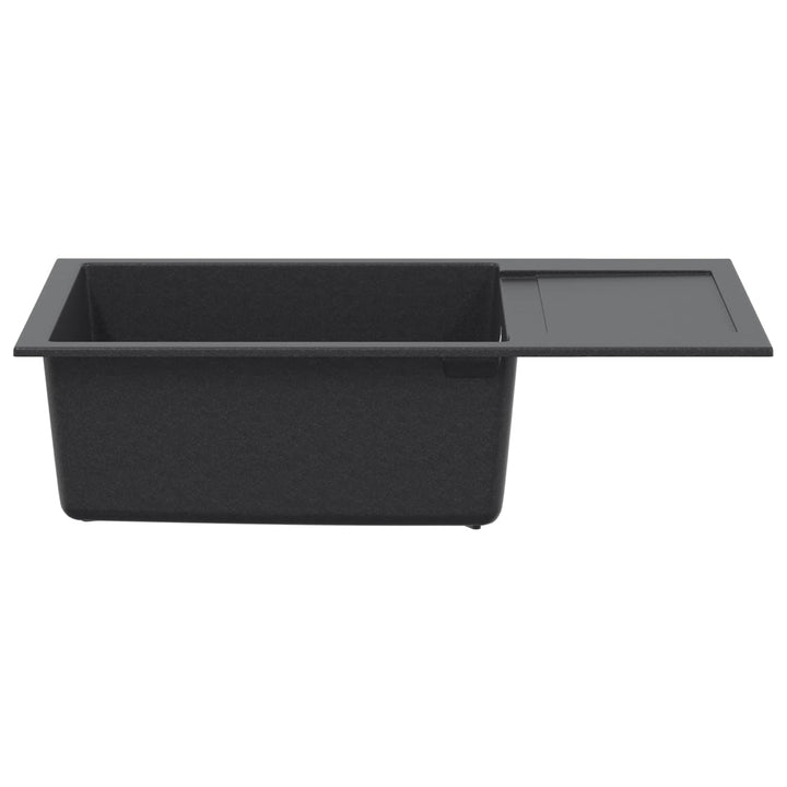Køkkenvask med enkeltkumme Granite 78 x 50 x 20 cm Grafitgrå