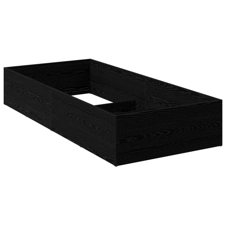 Sengeomkransning til justerbar sengebund Sort eg 70 x 200 cm