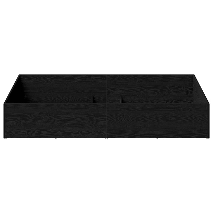 Sengeomkransning til justerbar sengebund Sort eg 70 x 200 cm