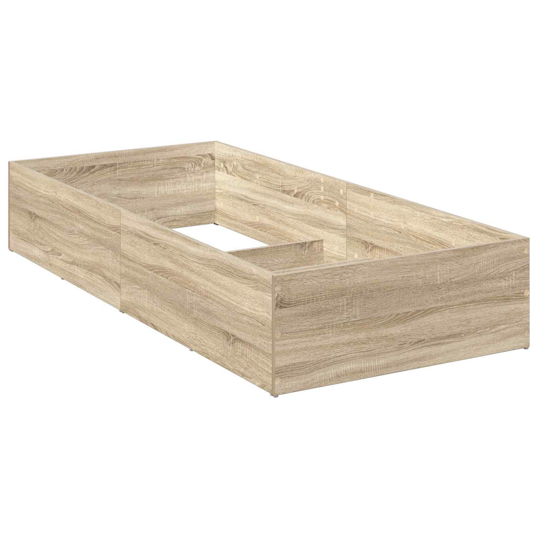Sengeomkransning til justerbar sengebund Sonoma-eg 70 x 200 cm