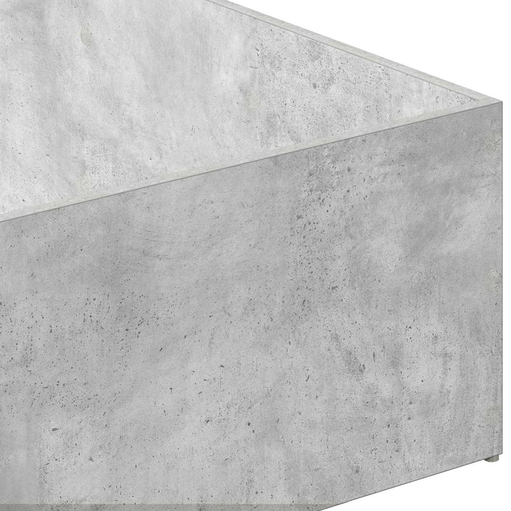 Sengeomkransning til justerbar sengebund Betongrå 70 x 200 cm