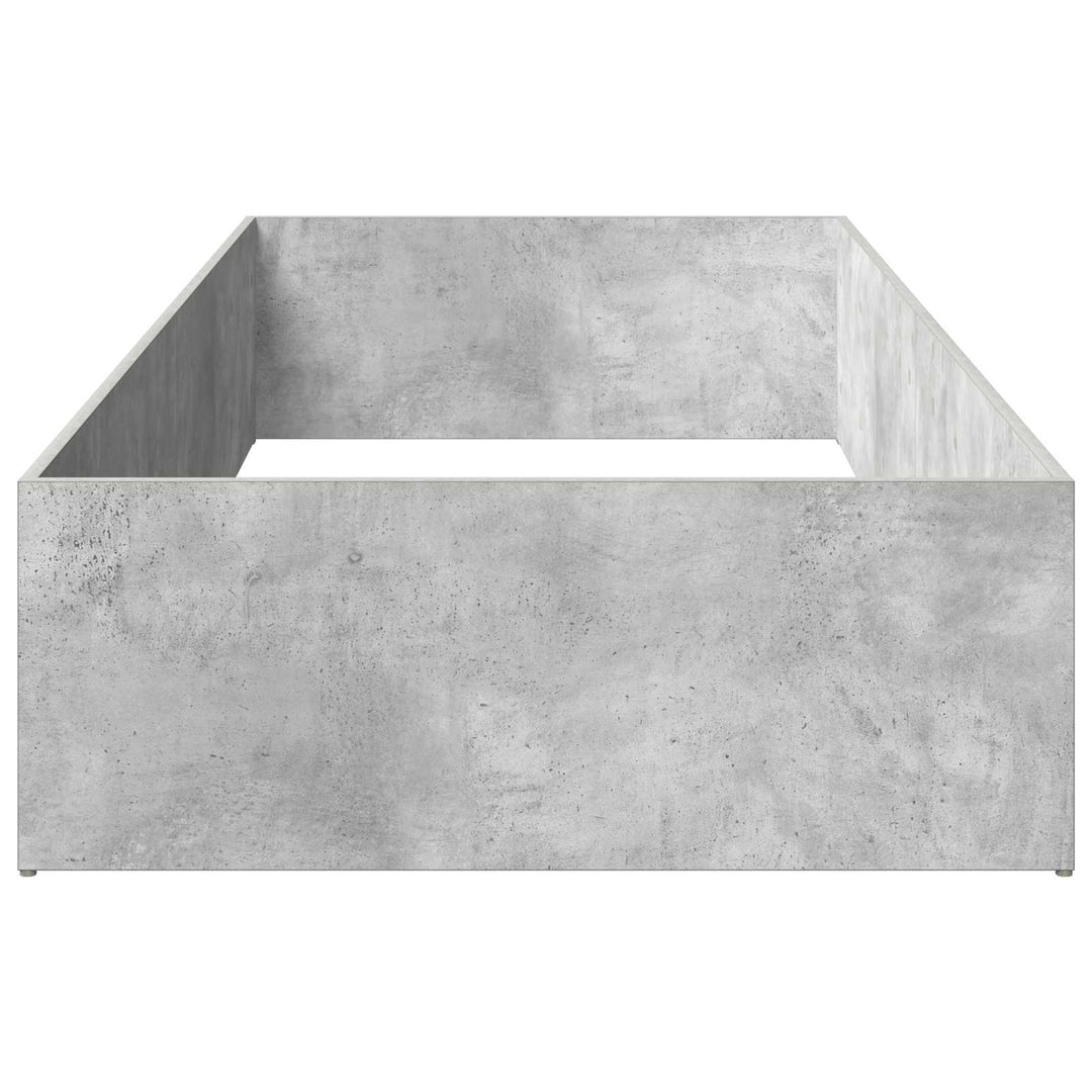 Sengeomkransning til justerbar sengebund Betongrå 70 x 200 cm