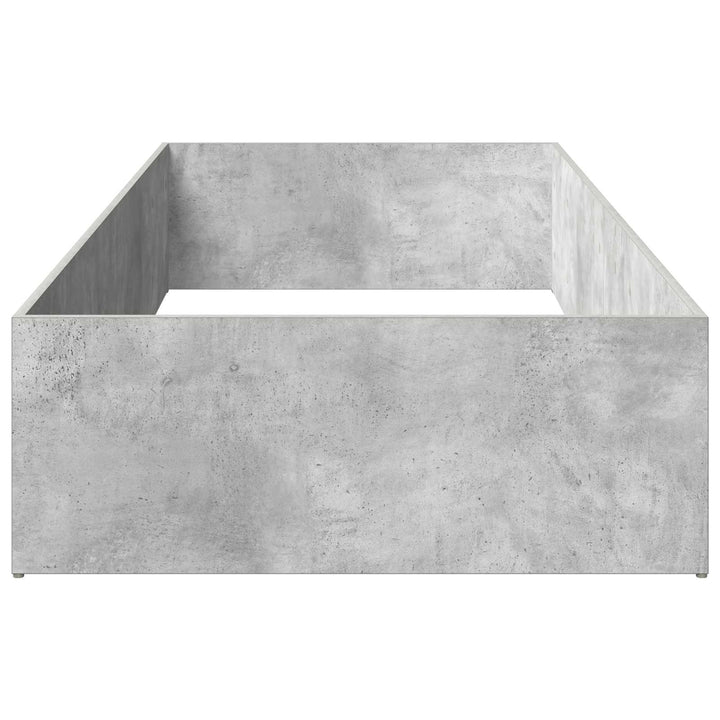 Sengeomkransning til justerbar sengebund Betongrå 80 x 200 cm