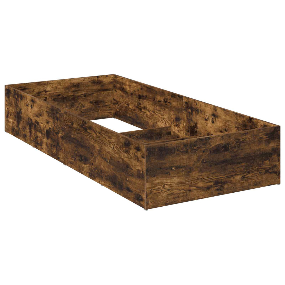 Sengeomkransning til justerbar sengebund Røget eg 80 x 200 cm
