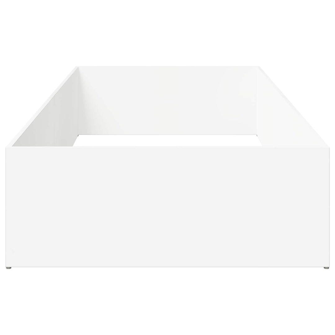 Sengeomkransning til justerbar sengebund Hvid 90 x 200 cm