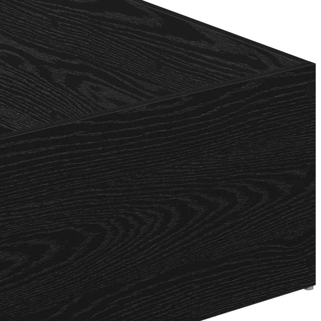 Sengeomkransning til justerbar sengebund Sort eg 90 x 200 cm