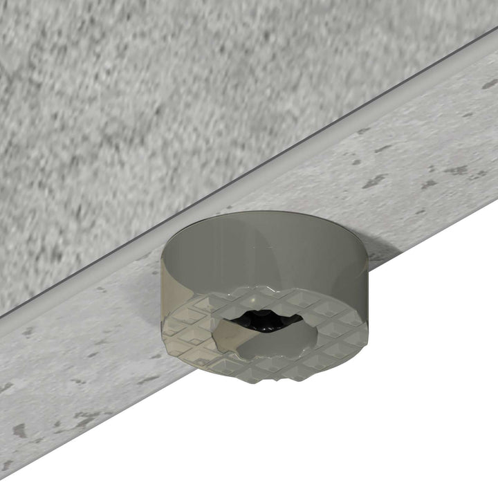 Sengeomkransning til justerbar sengebund Betongrå 90 x 200 cm