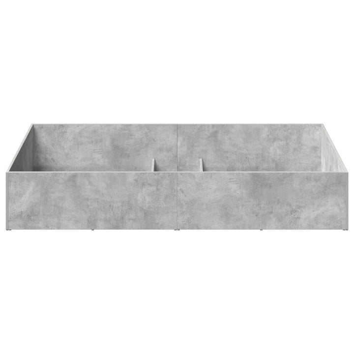 Sengeomkransning til justerbar sengebund Betongrå 90 x 200 cm