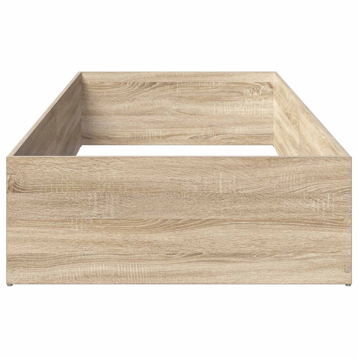 Sengeomkransning til justerbar sengebund Sonoma-eg 100 x 190 cm