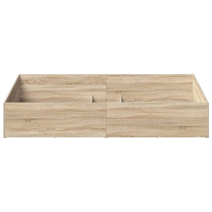 Sengeomkransning til justerbar sengebund Sonoma-eg 100 x 190 cm