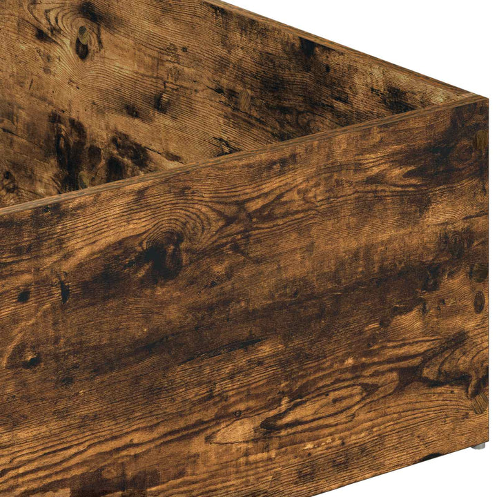 Sengeomkransning til justerbar sengebund Røget eg 100 x 190 cm