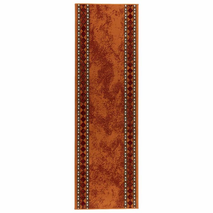 Runner Tæppe FLORNES Vævet Orange PP 7 mm