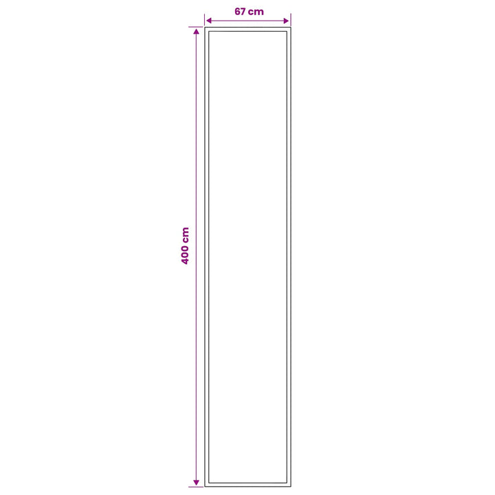 Runner Tæppe FLORNES Vævet Beige PP 7 mm