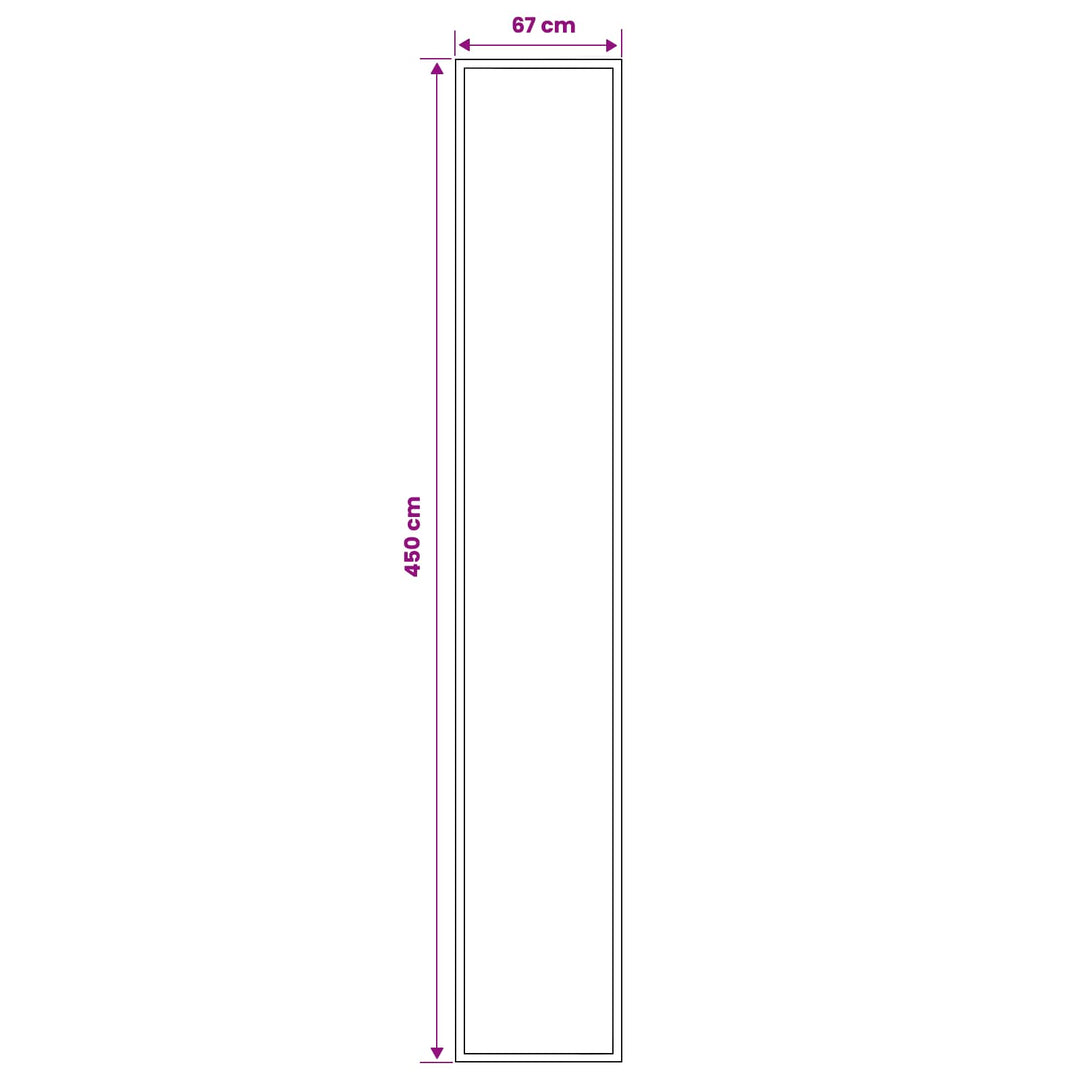 Runner Tæppe FLORNES Vævet Beige PP 7 mm