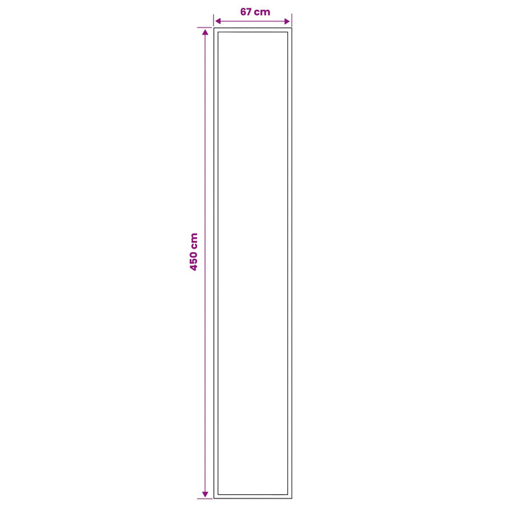 Runner Tæppe FLORNES Vævet Beige PP 7 mm