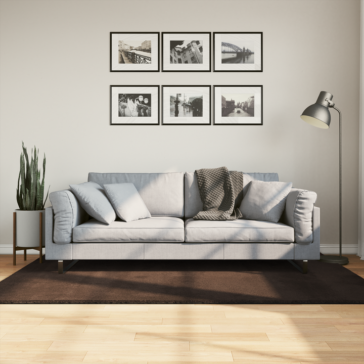 Medium luv blød og vaskbar tæppe HUARTE Brun 170 x 120 cm