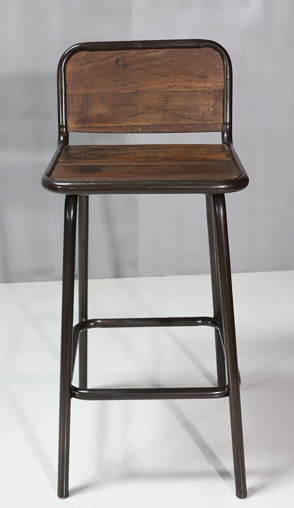 Trademark Living Helmer barstol med genanvendt træ