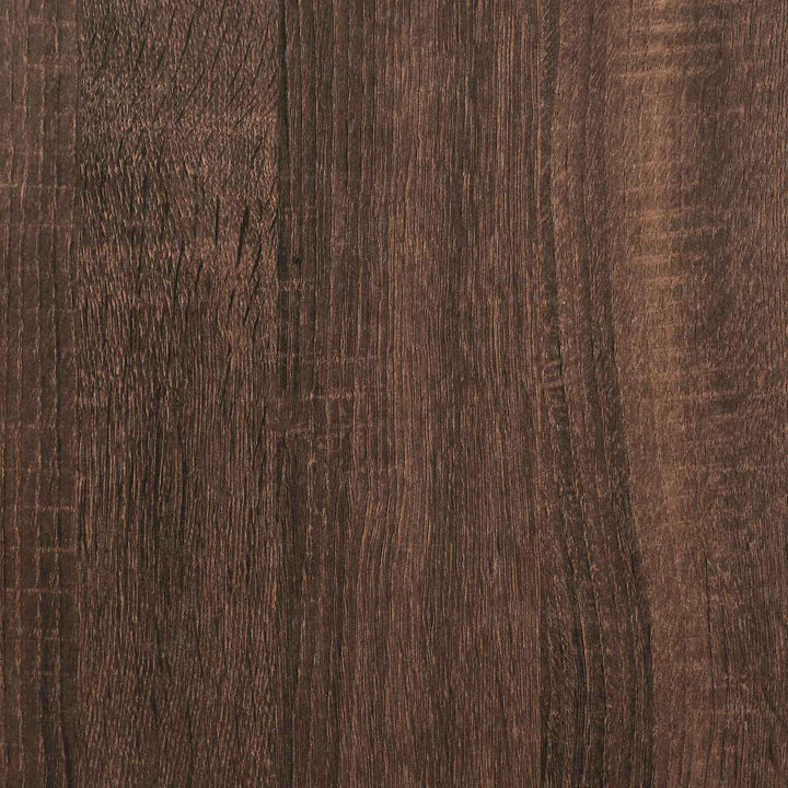 plantestativ 33x33x80 cm konstrueret træ brun egetræsfarve