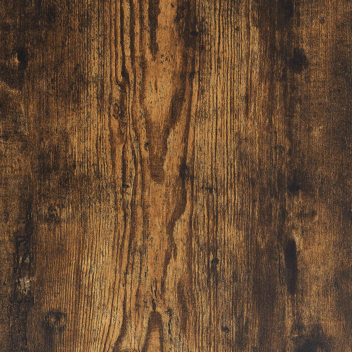 hjørnereol 33x33x100 cm konstrueret træ røget egetræsfarve