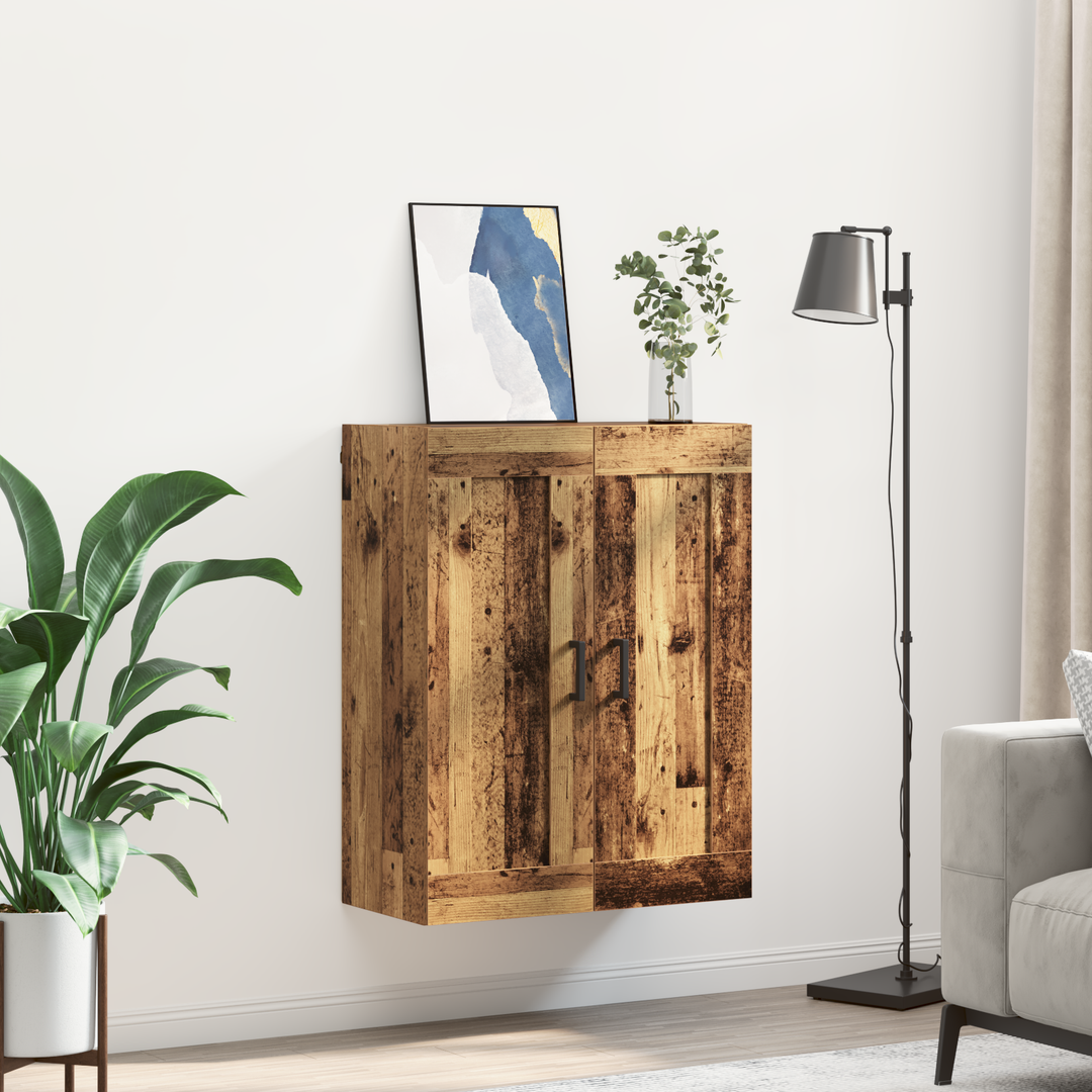 Vægskab Gammelt træ 69,5 x 34 x 90 cm Konstrueret træ