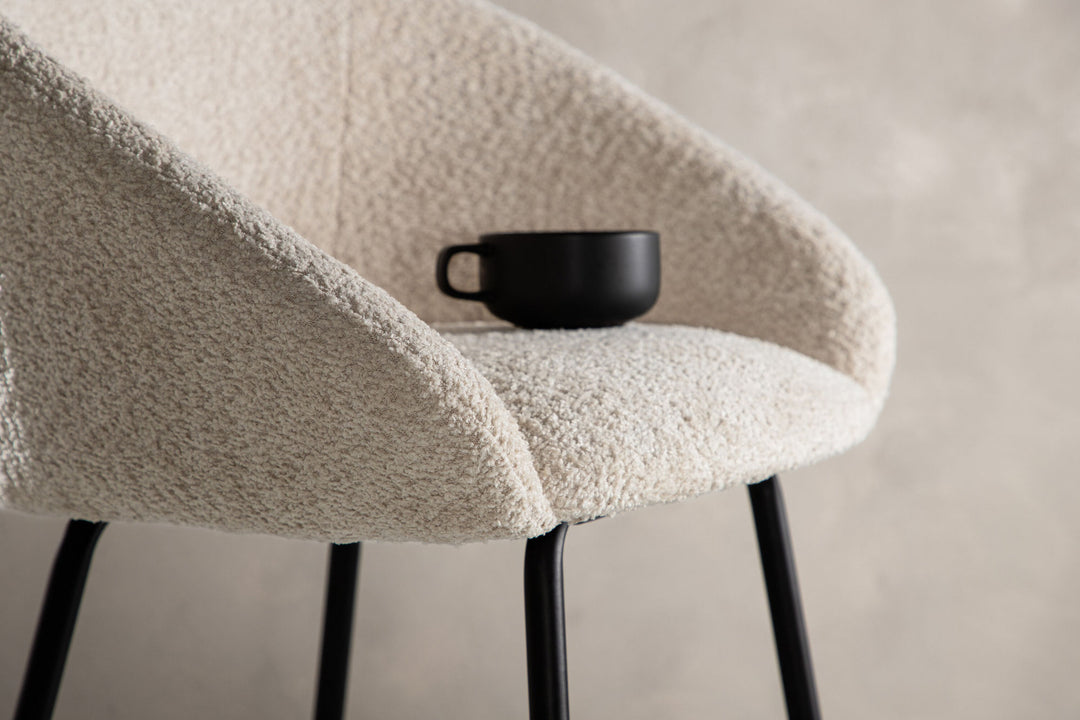 Venture Home Velvet Bar Chair 2-pack - Black/White Teddy