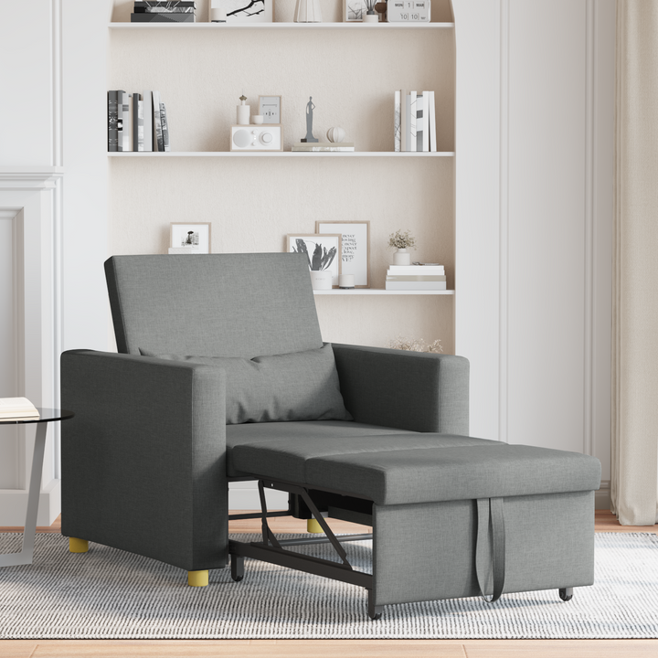 Utrækkelig sovesofa enkelt Mørkegrå 90 x 165 x 87 cm Stof