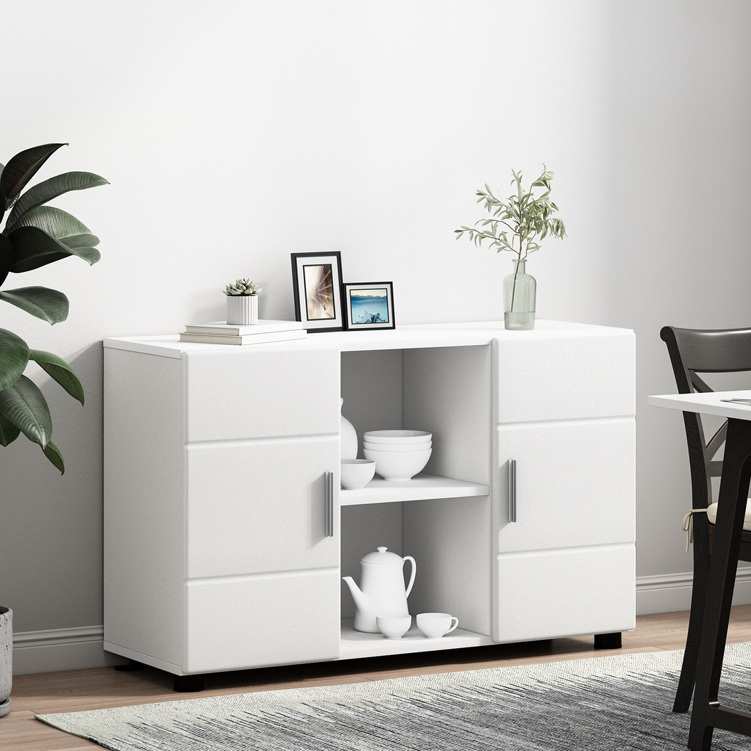 Sideboard FLORIN Hvid 88,5 x 30,5 x 55,5 cm Konstrueret træ