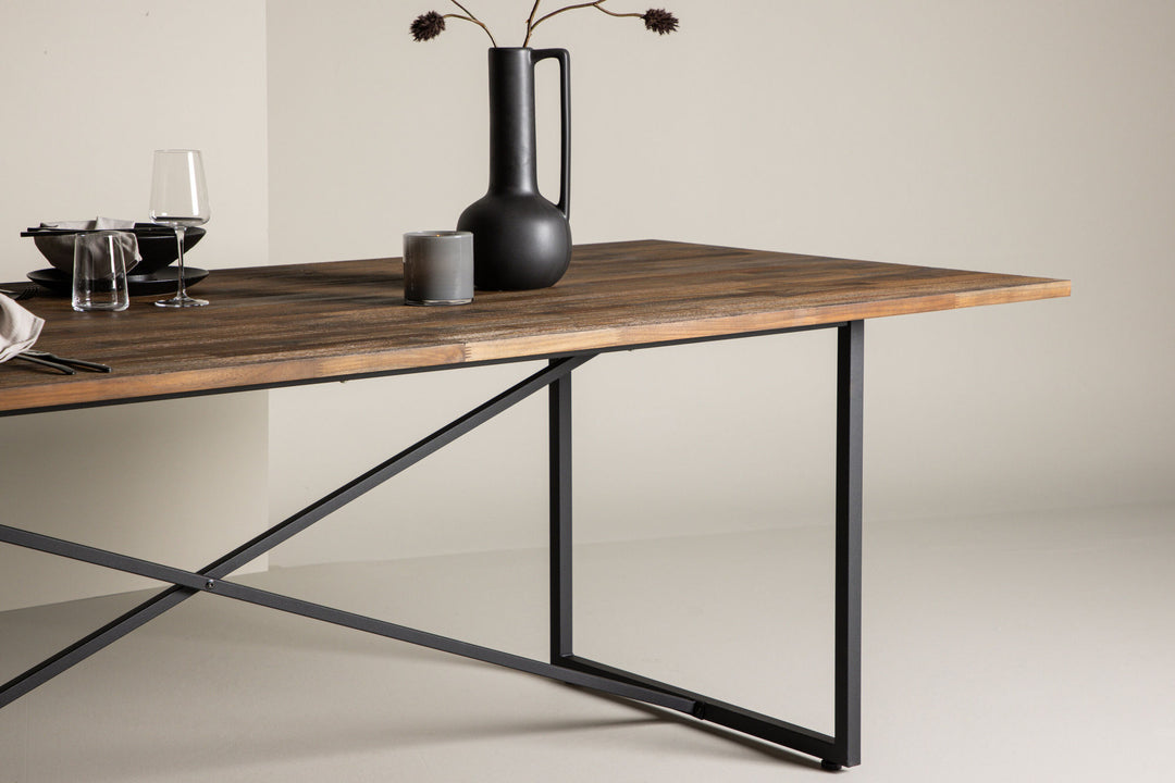 Venture Home Padang Matbord - Svart / mörk Teak - 250*100*H76