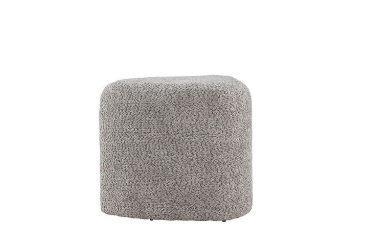 Venture Home Peg Pouf - Grey Boucle