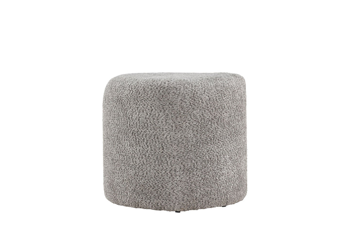 Venture Home Peg Pouf - Grey Boucle