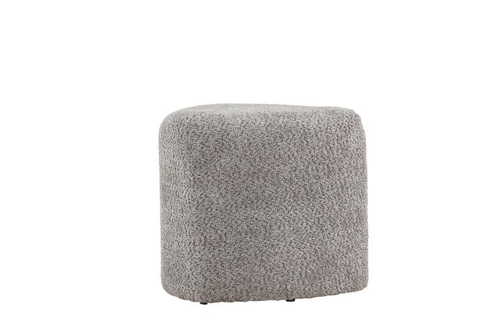 Venture Home Peg Pouf - Grey Boucle