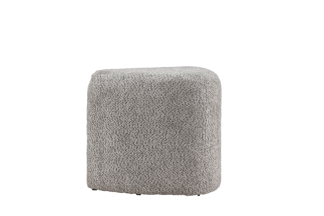 Venture Home Peg Pouf - Grey Boucle