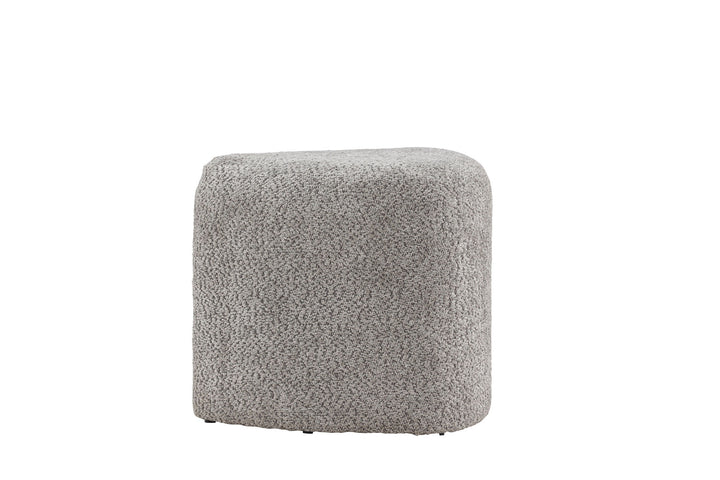 Venture Home Peg Pouf - Grey Boucle