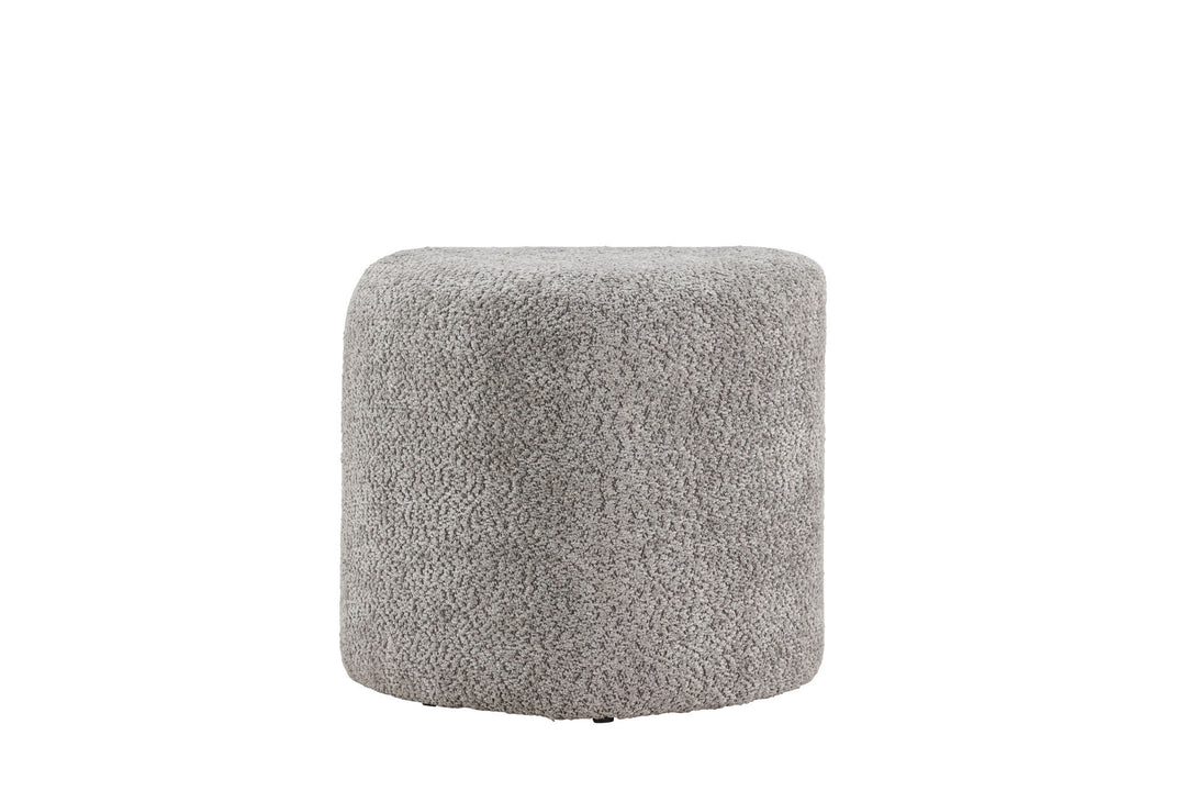 Venture Home Peg Pouf - Grey Boucle