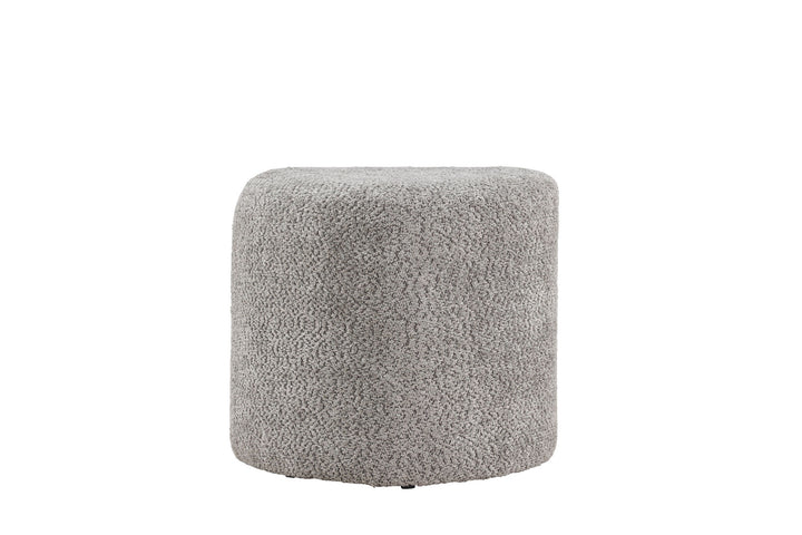 Venture Home Peg Pouf - Grey Boucle