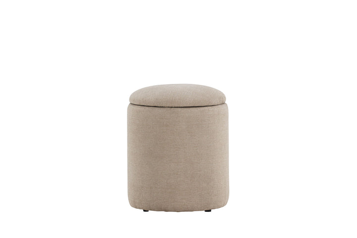 Venture Home Limpen Pouf - Beige Fabric