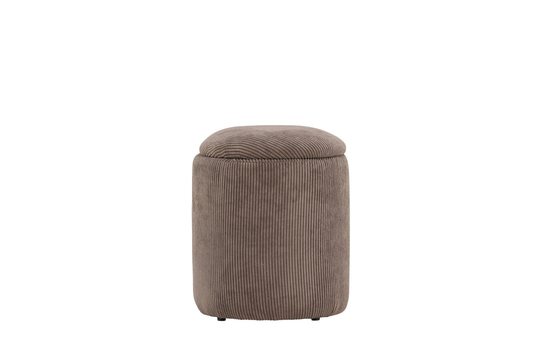 Venture Home Limpen Pouf - Brown / Manchester