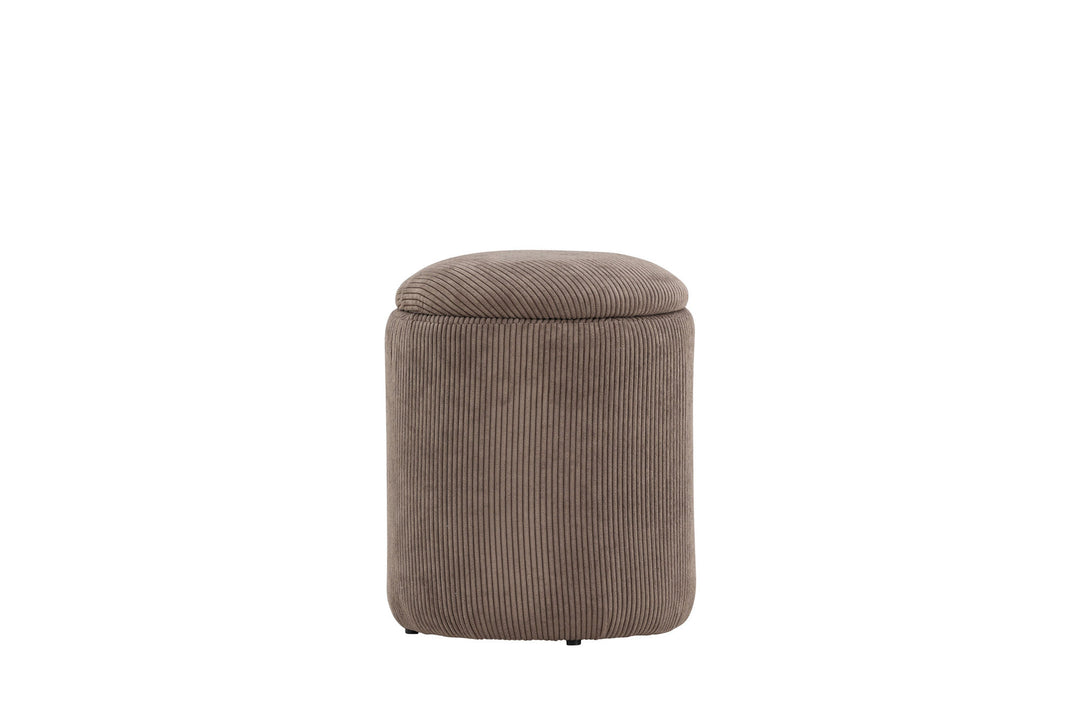 Venture Home Limpen Pouf - Brown / Manchester