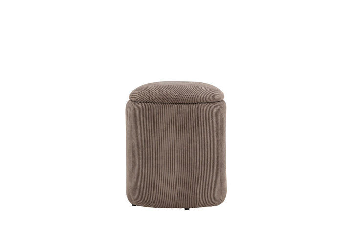 Venture Home Limpen Pouf - Brown / Manchester
