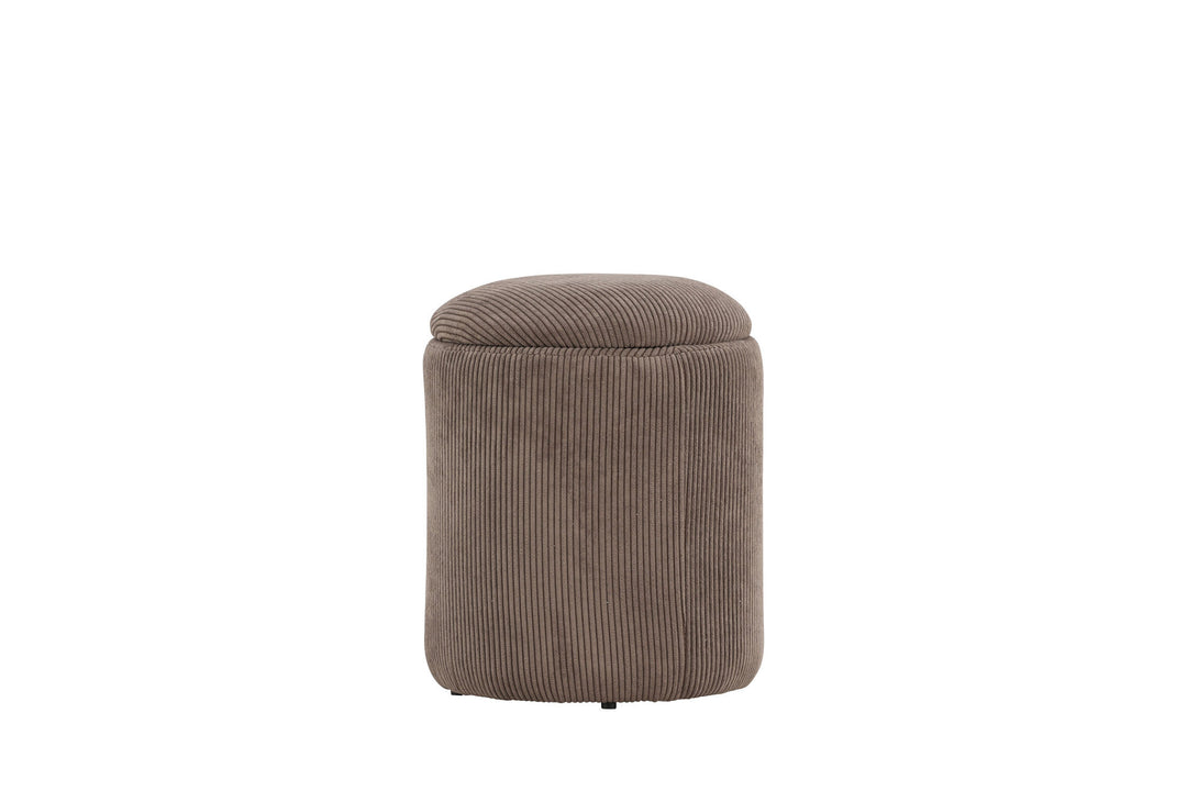 Venture Home Limpen Pouf - Brown / Manchester