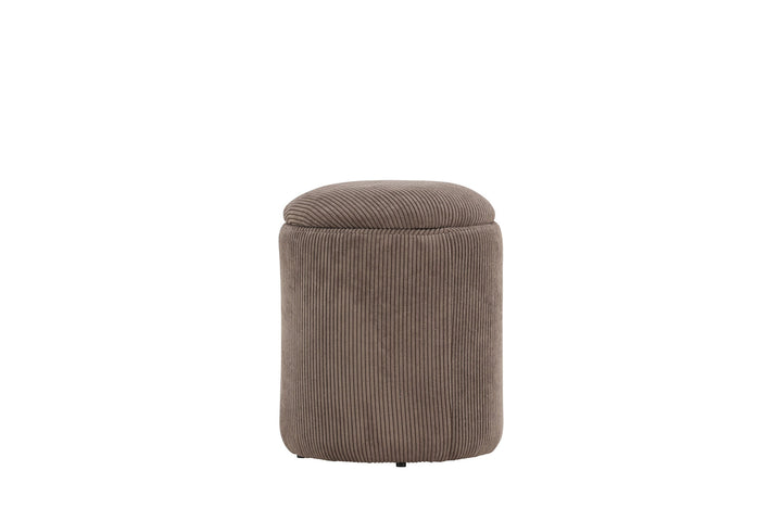 Venture Home Limpen Pouf - Brown / Manchester