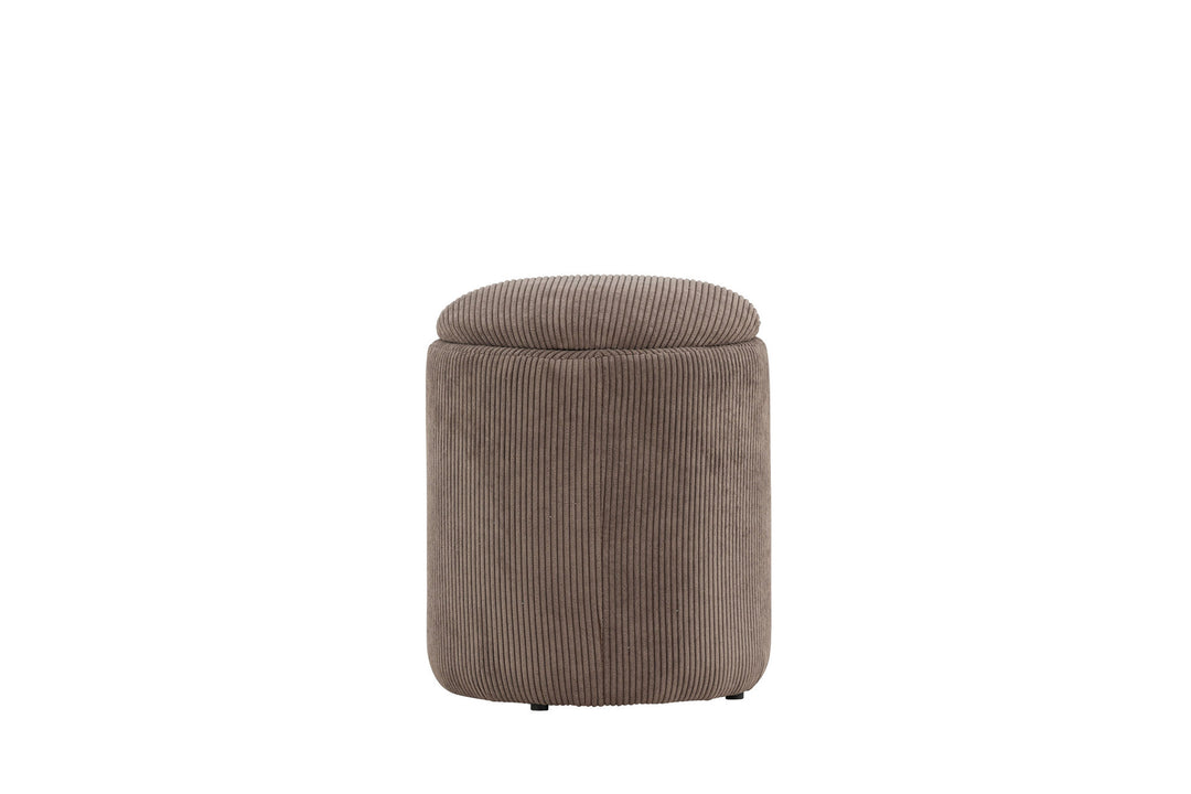 Venture Home Limpen Pouf - Brown / Manchester