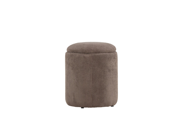 Venture Home Limpen Pouf - Brown / Manchester