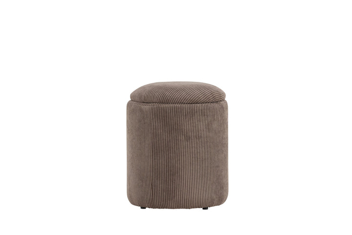 Venture Home Limpen Pouf - Brown / Manchester