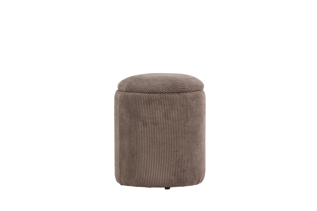 Venture Home Limpen Pouf - Brown / Manchester